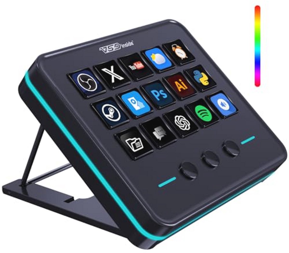 Macro Toetsenbord met 18 Programmeerbare Toetsen voor Gaming en Streaming