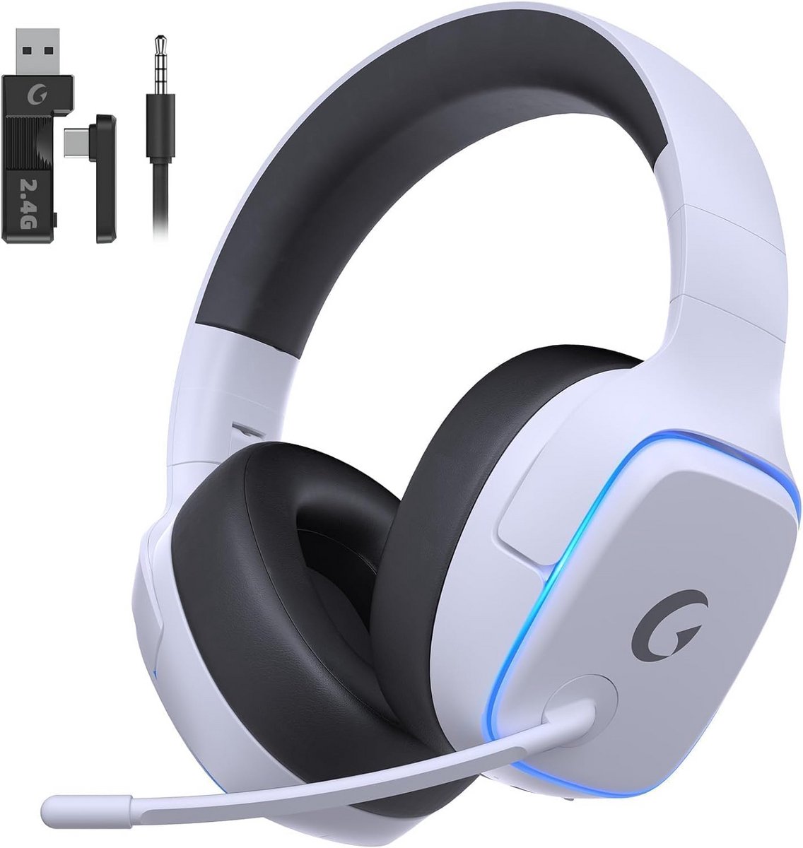 Draadloze Gaming Headset voor PS5, PC, PS4, Mac en Switch