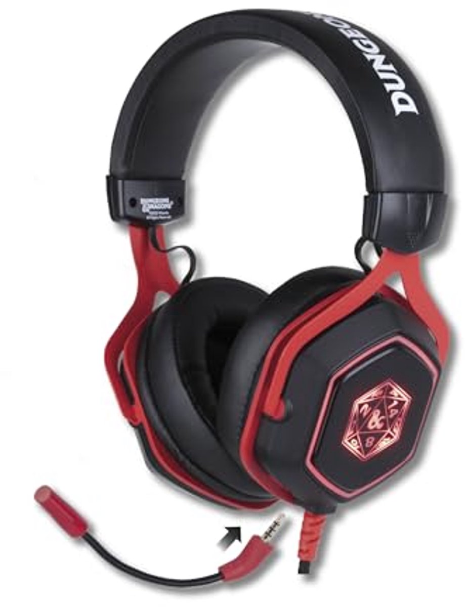 Universele bekabelde gaming-headset met 50 mm luidspreker en geïntegreerde microfoon