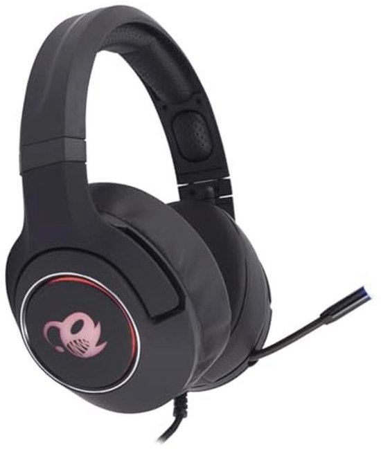 Gaming-headset met intrekbare microfoon en RGB-verlichting voor PC, PS4 en Xbox One