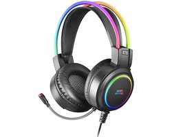 Hoofdband Gaming Headset met RGB Verlichting en Professionele Microfoon