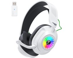 Gaming Headset Wireless voor PS5, PC, PS4, Mac, Switch - 2,4 GHz USB en Bluetooth met Microfoon