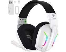 Draadloze gamingheadset met ruisonderdrukking, 50 mm drivers, Bluetooth 5.4 en 50 uur batterijduur