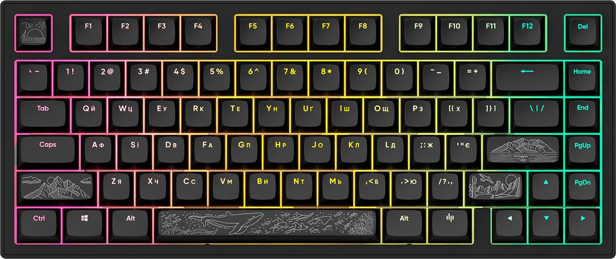 Dark Project ALU Terra Nostra - Mechanisch Gaming Toetsenbord ANSI (UA) - Zwart