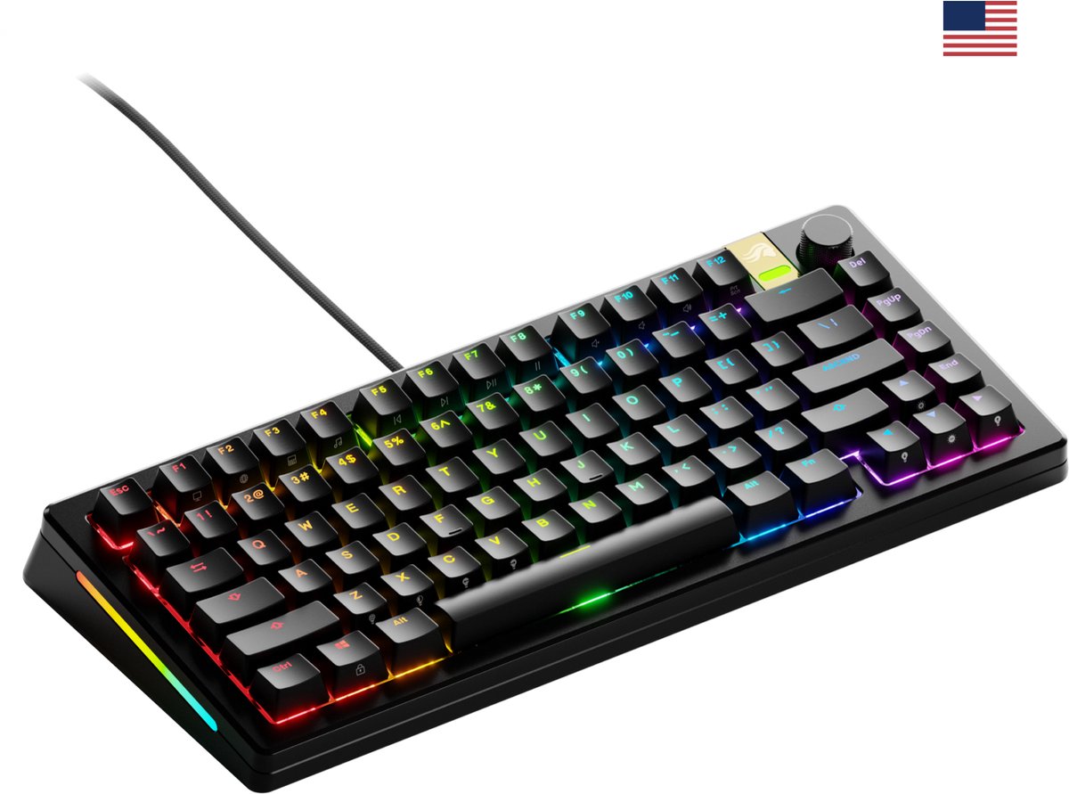 Glorious Gaming GMMK 3 PRO HE - Bedrade Gaming Toetsenbord - 75% - RGB - QWERTY - Zwart