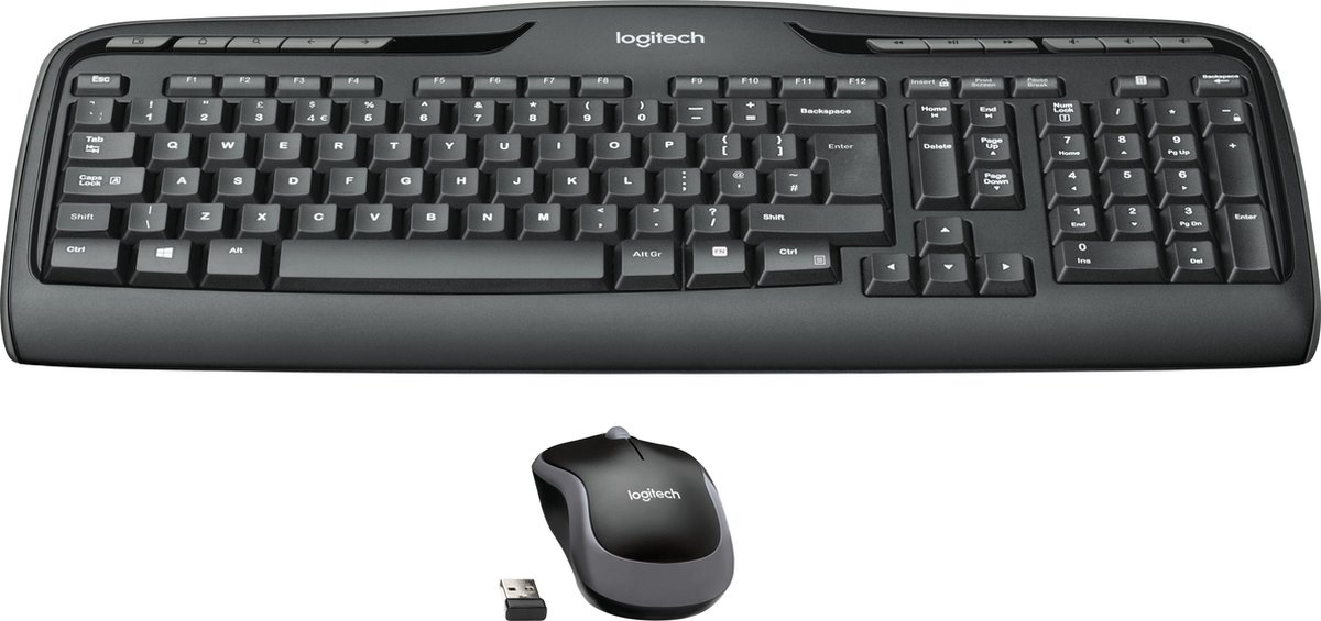 Logitech Keyboard and Wireless Mouse 920-003978 Spanish Qwerty Black
