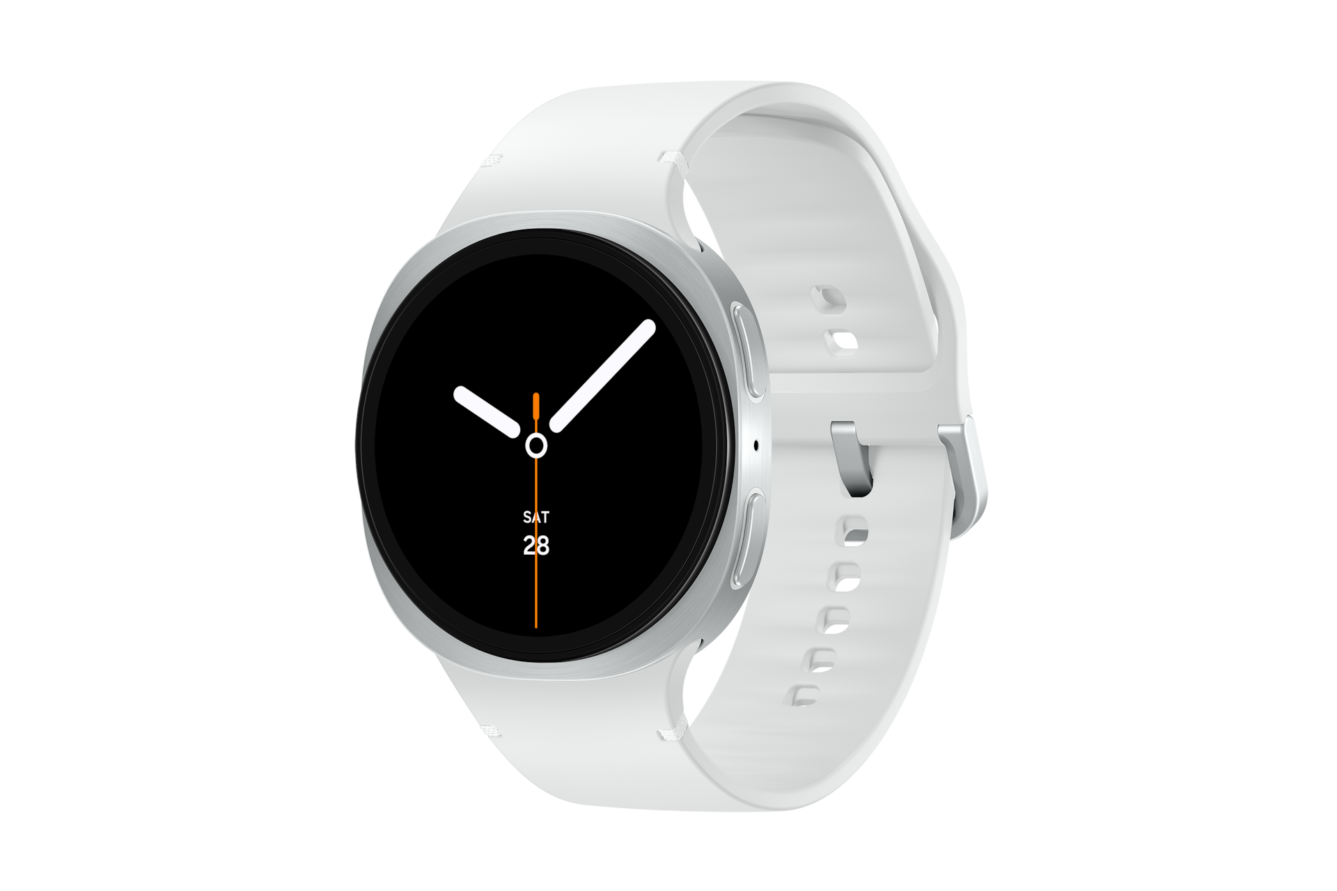 Samsung Galaxy Watch 8 44mm 4G 2GB+ sport band white S-M - Silver