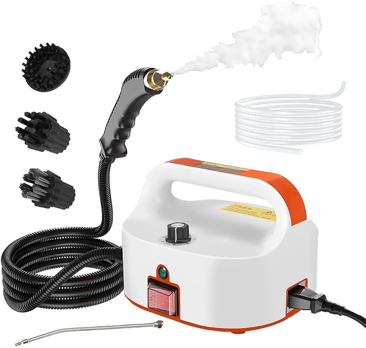 Stoomreiniger - 100+ oppervlakten - 4.5 bar - Reinigingsmachine - Stoomreiniger vloer - Oranje