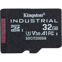 Kingston Tarjeta 32GB microSDHC Industrial C10 A1 pSLC paquete individual sin adaptador, Tarjeta de memoria