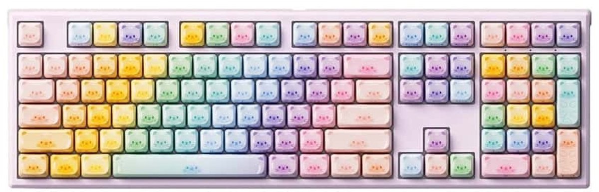 AKKO MONSGEEK MG108B Colorful Cats - RGB Draadloos Hotswap Mechanisch Gaming Toetsenbord