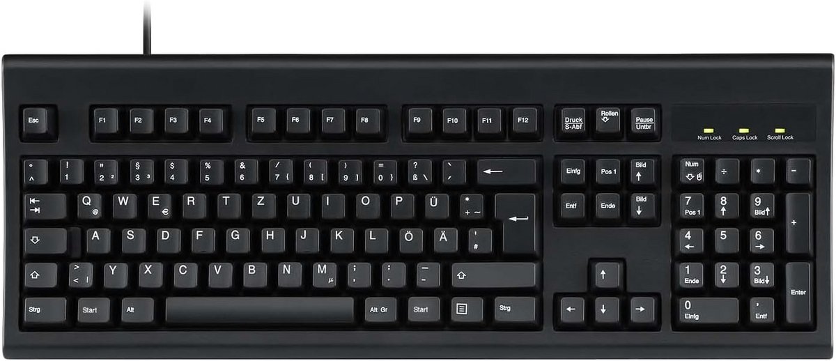 Bekabeld USB Toetsenbord Zwart - Standaard Qwerty Lay-out