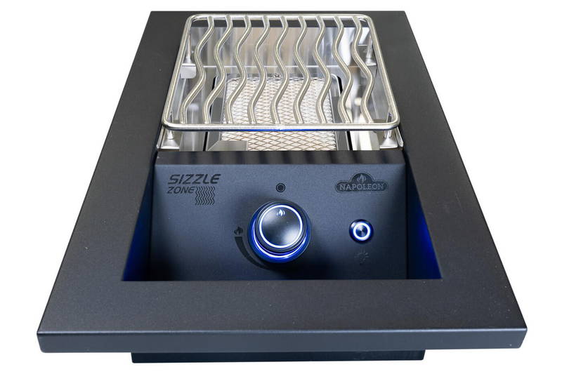 Napoleon Grills 700-Serie 10' inbouw Sizzle Zone mat zwart klein barbecue -