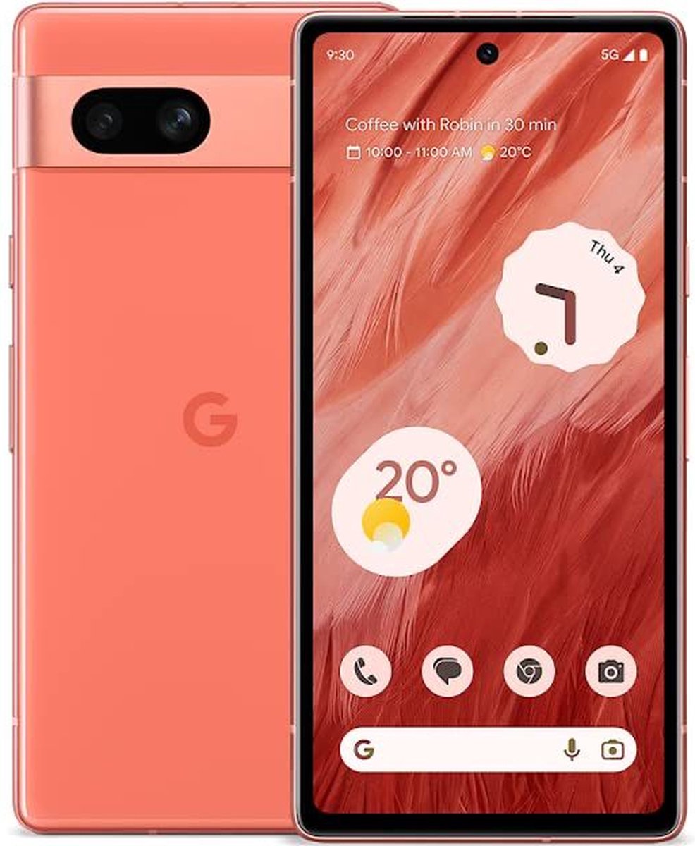 Google Pixel 7a - Smartphone - 128GB - Coral - Dual Sim
