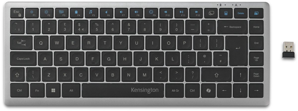 Kensington KB435 EQ - Oplaadbaar Compact Toetsenbord - Meerdere Apparaten