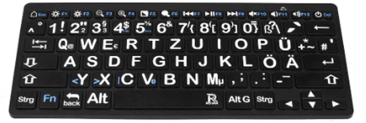 Large Print Keyboard Qwertz (German Version)