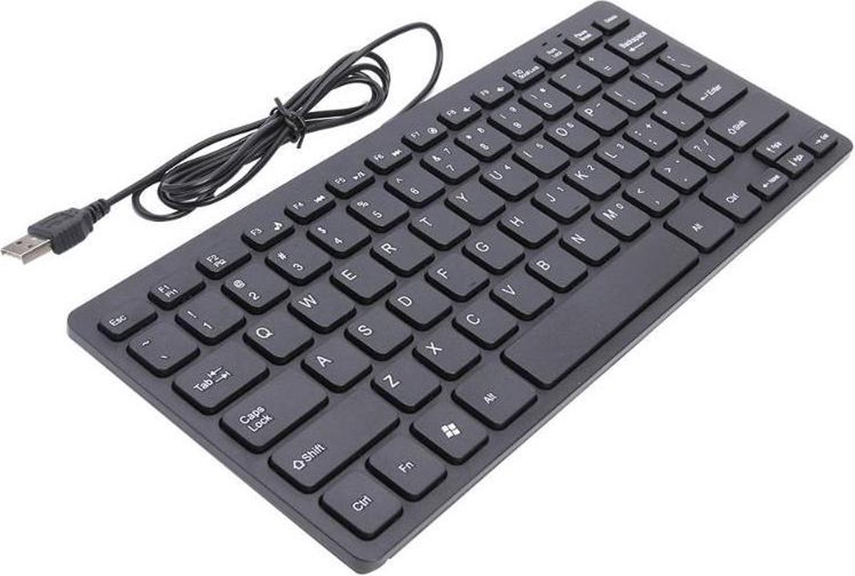 Mini Toetsenbord met Draad - Zwart