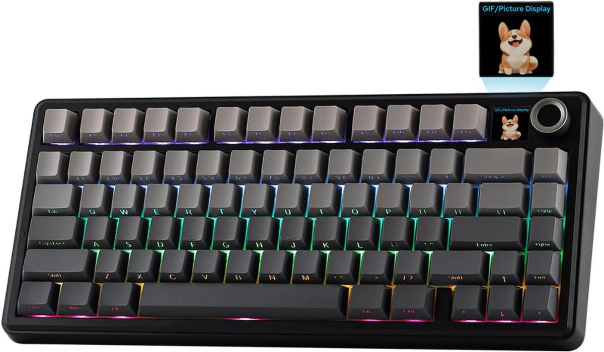 NBAP® Mechanical Keyboard - Mechanisch Toetsenbord Gaming - Zwart en grijs