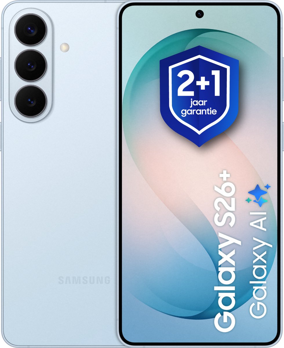 Samsung Galaxy S26 Plus - 256GB - Sky Blue + 1 jaar extra garantie
