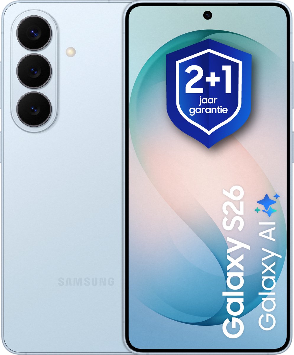 Samsung Galaxy S26 - 512GB - Sky Blue + 1 jaar extra garantie