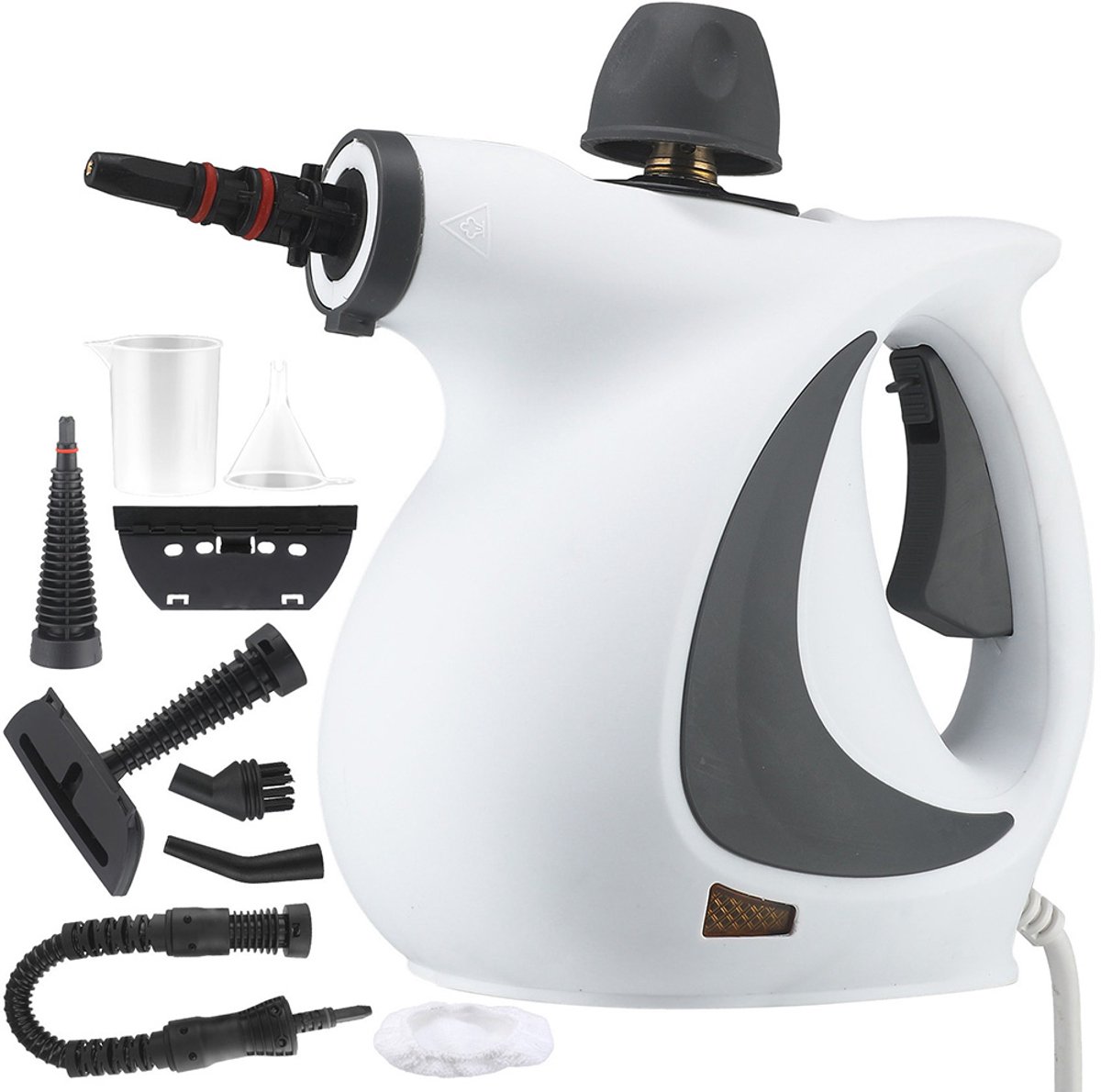 Homtas 9 Delige Stoomreiniger - Steam Cleaner - Handstoomreiniger - 3.5 Bar - 1050W - Extra Krachtig