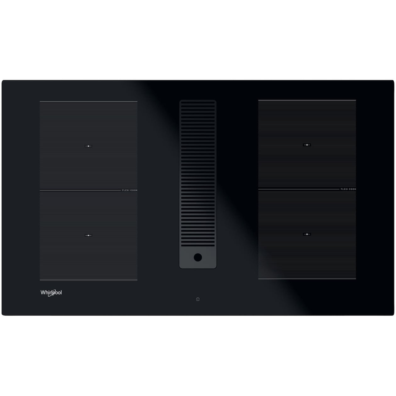 Whirlpool WVHF83BB Inductie kookplaat met afzuiging Zwart - Zwart