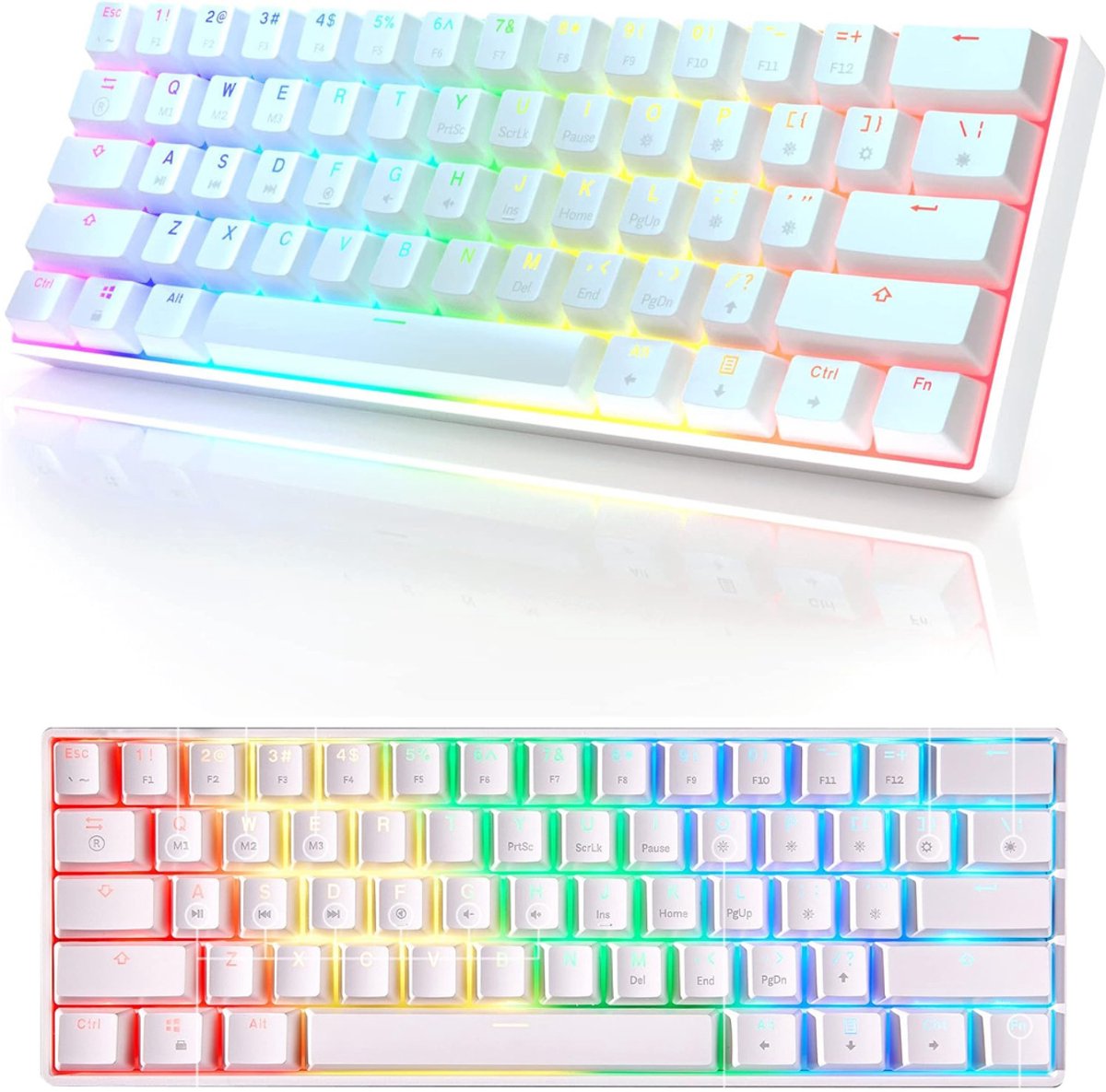 NBAP® Mechanical Keyboard - Mechanisch Toetsenbord Gaming - Wit