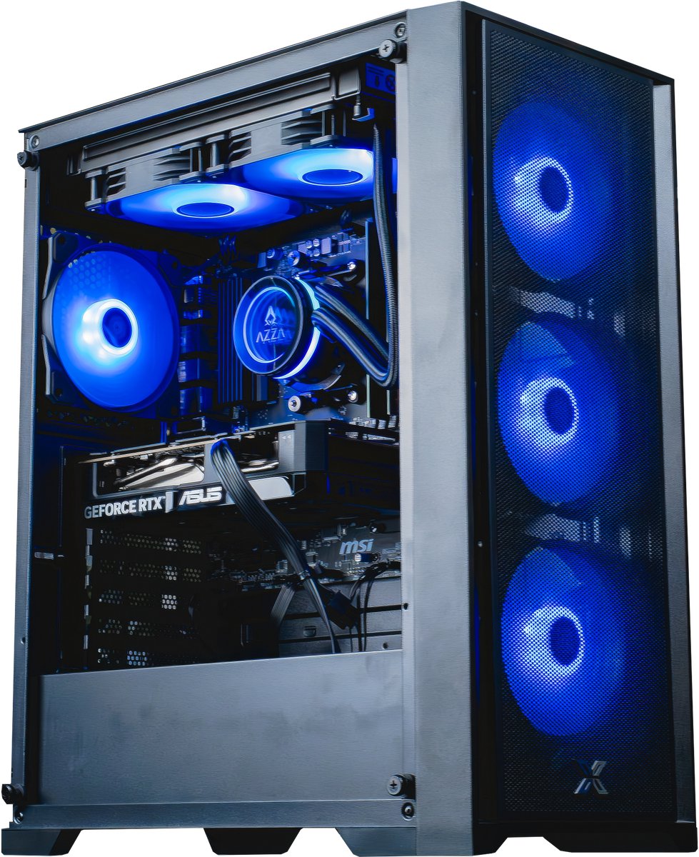 FlowUP Fighter - Gaming PC - Ryzen 7 5700X - NVIDIA RTX 5060 - 16GB DDR4 - 1TB - Waterkoeling