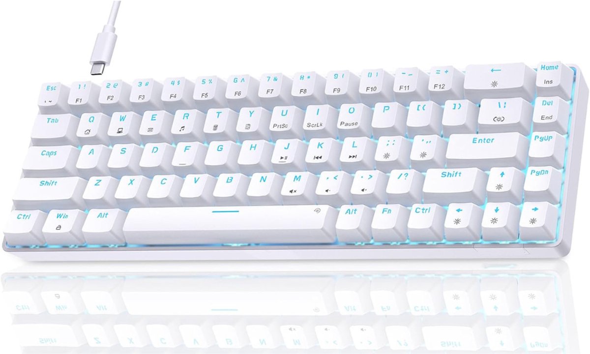 NBAP® Mechanical Keyboard - Mechanisch Toetsenbord Gaming - Wit