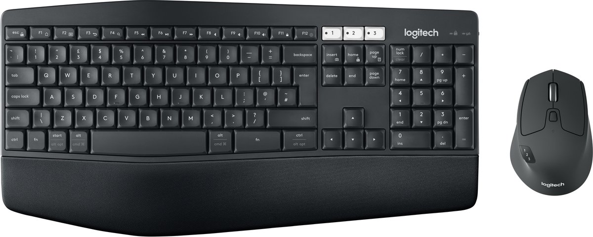 Logitech MK850 Toetsenbord Qwerty ES - Zwart