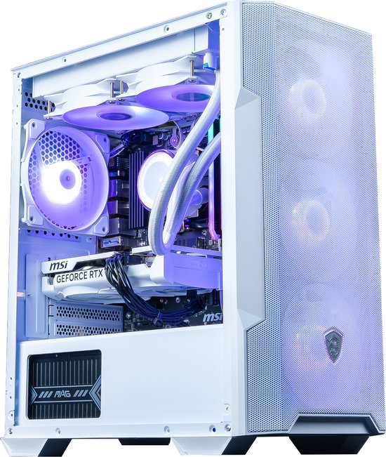 FlowUP Frostbyte - Gaming PC - Ryzen 7 5700X - NVIDIA RTX 5060 - 16GB DDR4 - 1TB - Waterkoeling