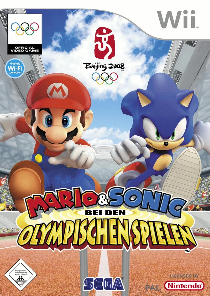SEGA Mario and Sonic at the Olympic Games (verpakking Duits, game Engels)