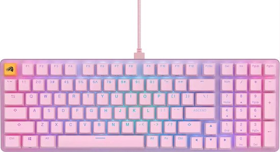 Glorious PC GMMK 2 Full Size Keyboard - Toetsenbord Fox Switches - Per-Key RGB - ANSI - US - paars