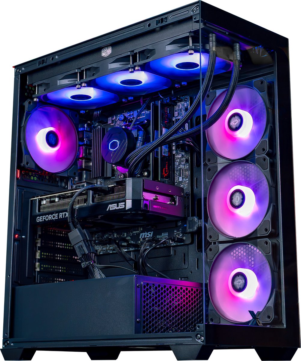 FlowUP Fighter 2 - Gaming PC - Ryzen 7 5700X - NVIDIA RTX 5070 - 32GB DDR4 - 1TB - Waterkoeling