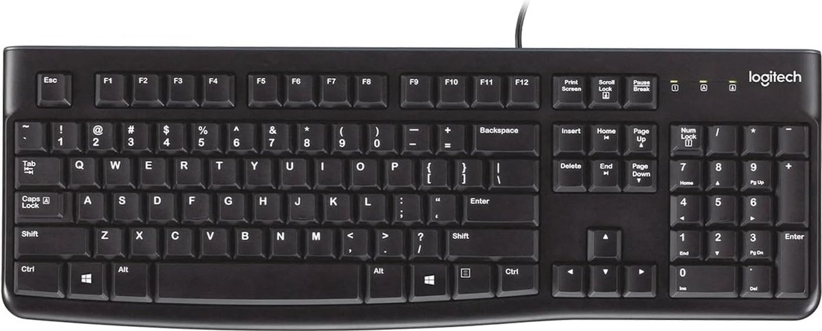 Toetsenbord, voor Bedrijven, QWERTY US International layout, Zwart