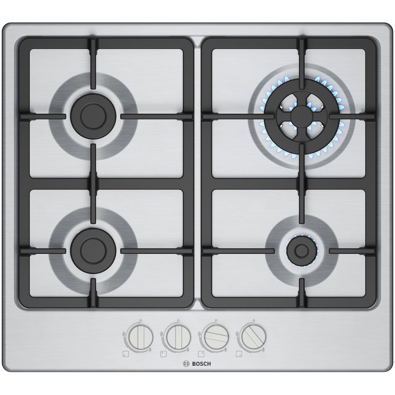 Bosch PGH6B5K90N Gas kookplaat - Grijs