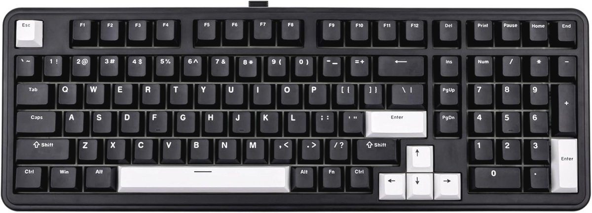 Draadloze Mechanische Toetsenbord met RGB Verlichting en Numpad - Gasket Klavier voor PC/Mac/Gaming