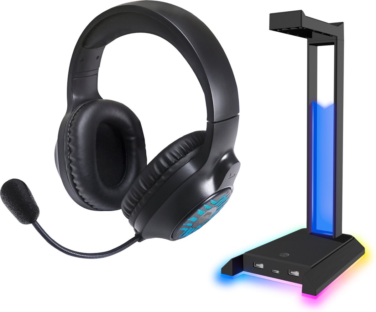 Speedlink TYRON Gaming Headset + EXCELLO NX Headset Standaard - RGB - Universeel