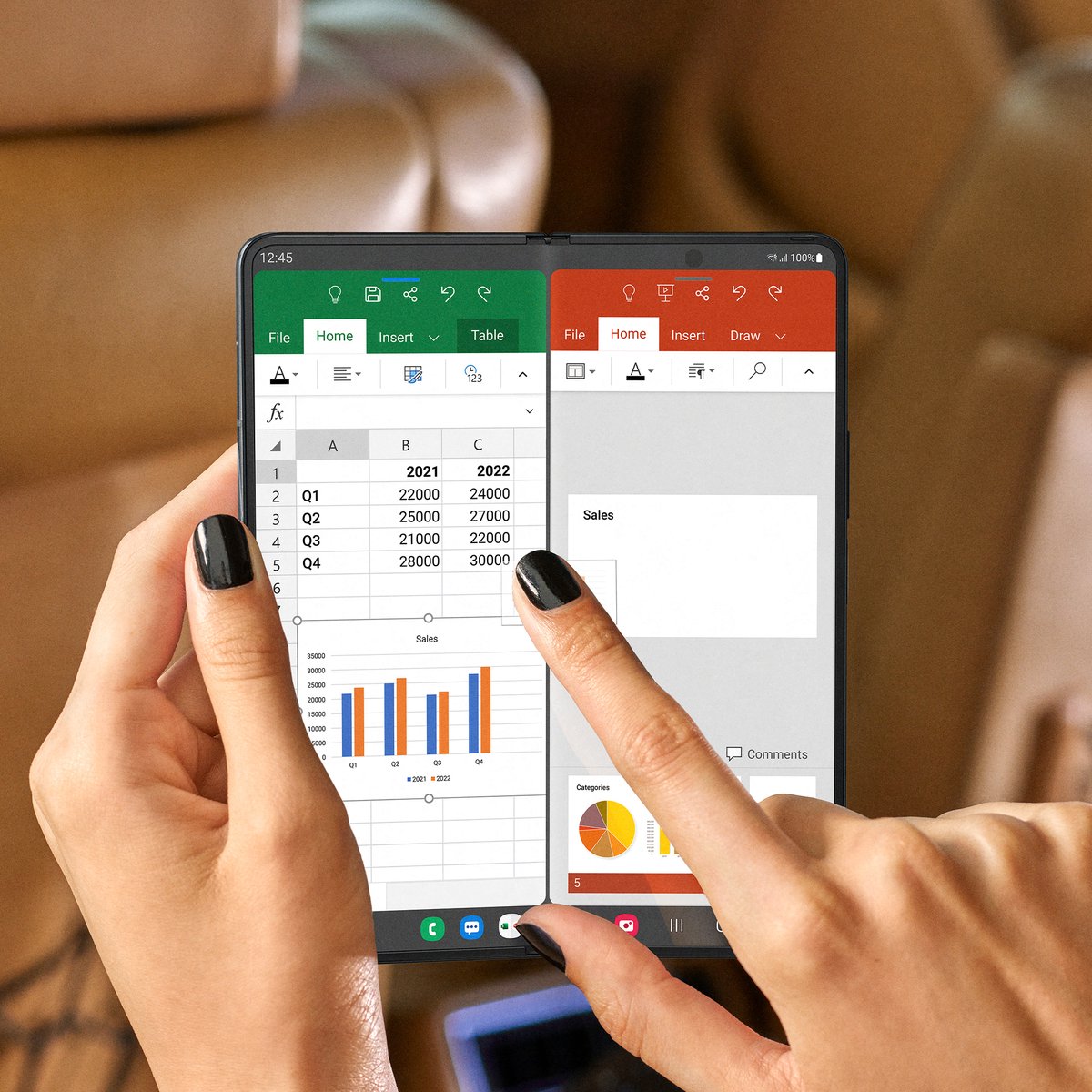 Samsung - Galaxy Z Fold4 5G - 12 GB RAM - 256GB - Zwart