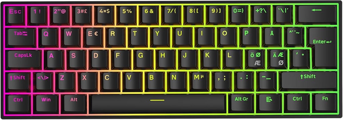 Magnetisch Gaming Toetsenbord 60% met Rapid Trigger en Instelbare Bedienen