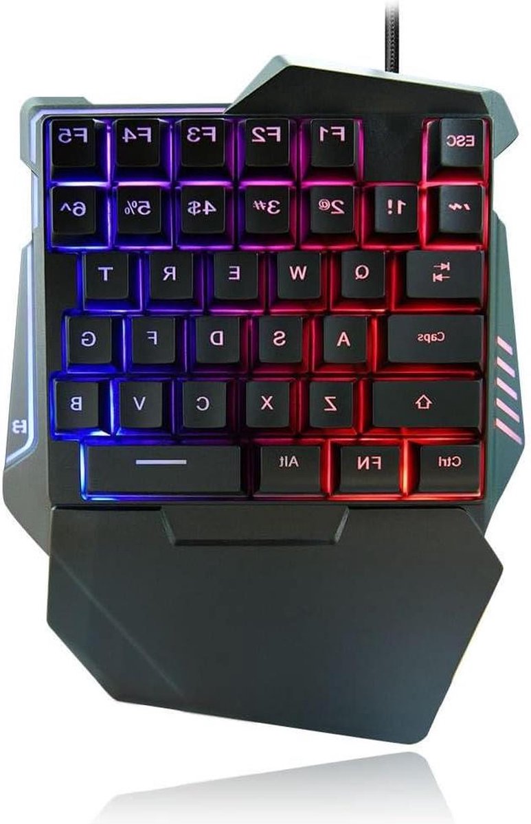 35-toetsen Mini Gaming-Toetsenbord RGB Backlit Stil Mechanisch Ergonomisch Draagbaar Toetsenbord .