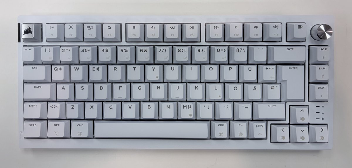 Corsair K65 Plus Draadloos Mechanisch Gamingtoetsenbord voor Mac. - QWERTY - Duits Layout