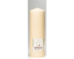 Spaas Stompkaars d8h25 cm ivoor -