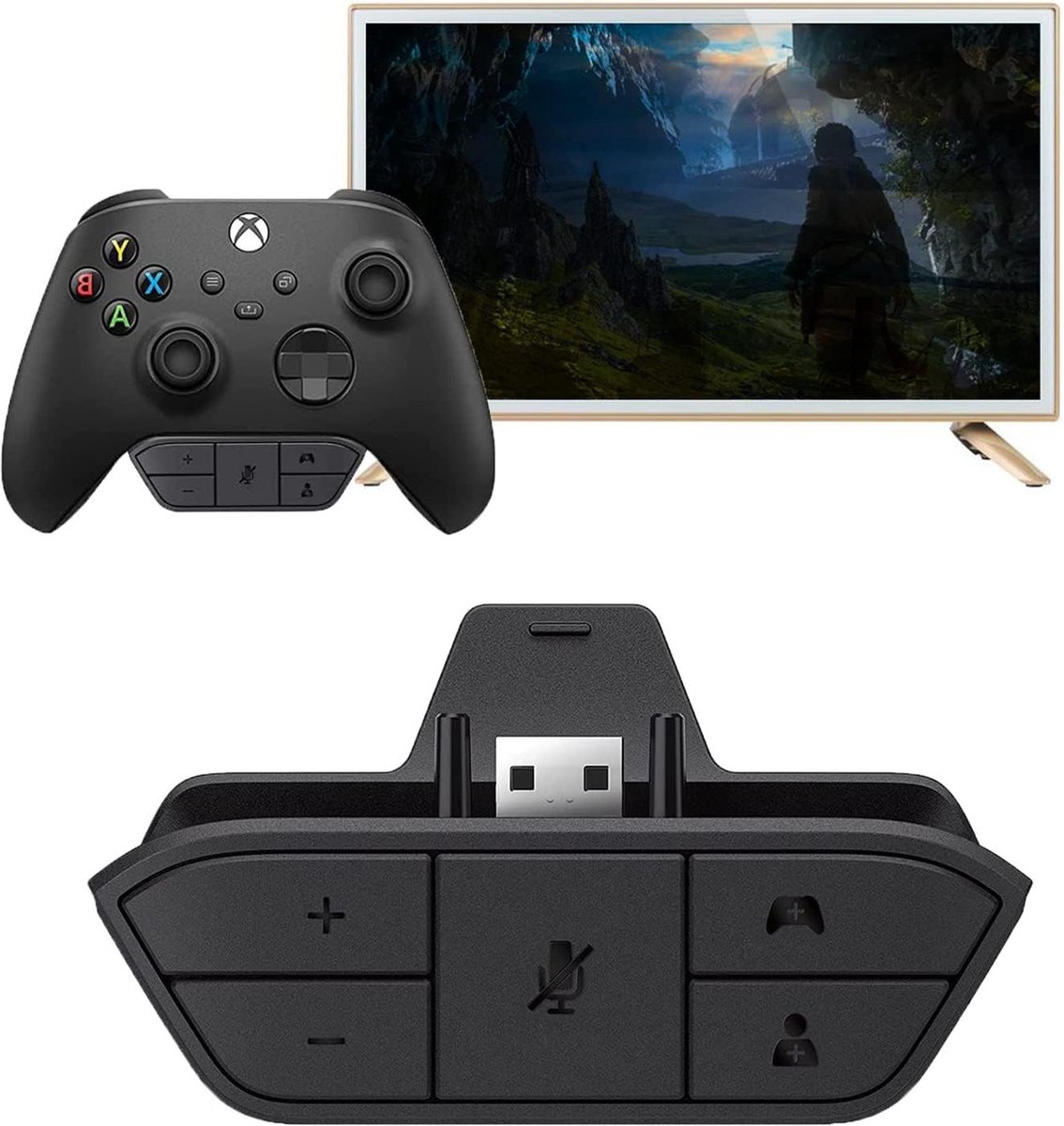 Stereo-headsetadapter voor Xbox One - Audiobalans Aanpassen - Gamegeluid & Spraakchat Sosher-EU