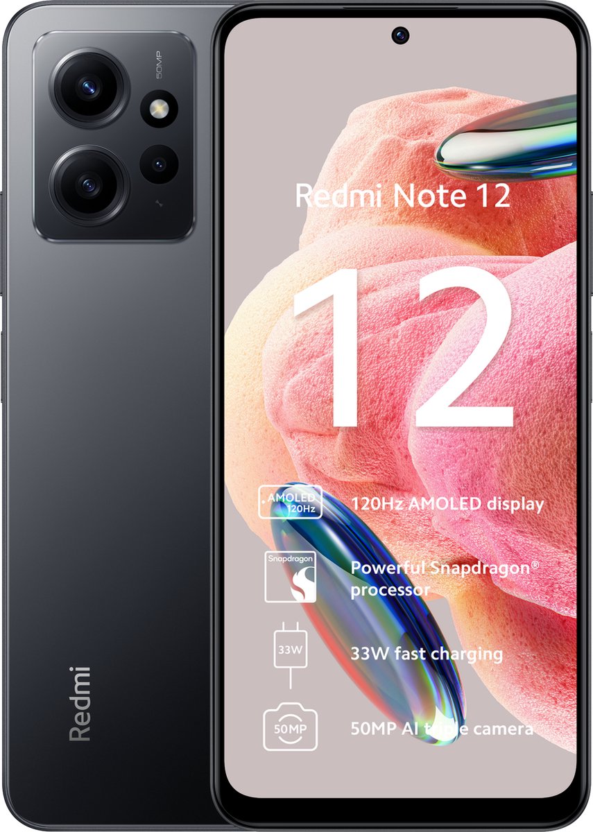 Xiaomi Redmi Note 12 - 128GB - Zwart