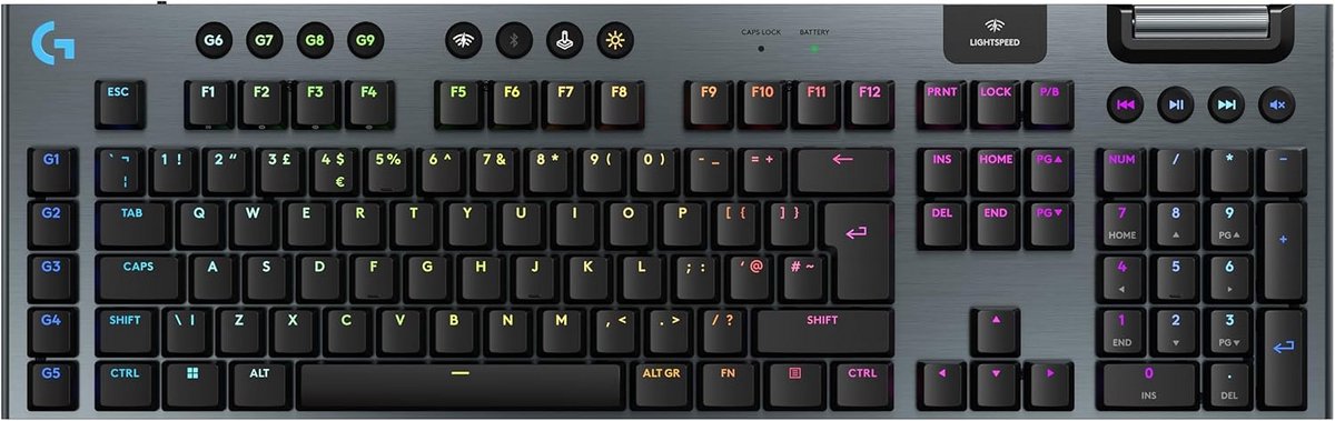 Low Profile Bedraad Gaming Toetsenbord QWERTY Scandinavisch Layout