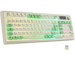 Draadloos toetsenbord Oplaadbaar met WiFi, Bluetooth en USB-C Aansluiting