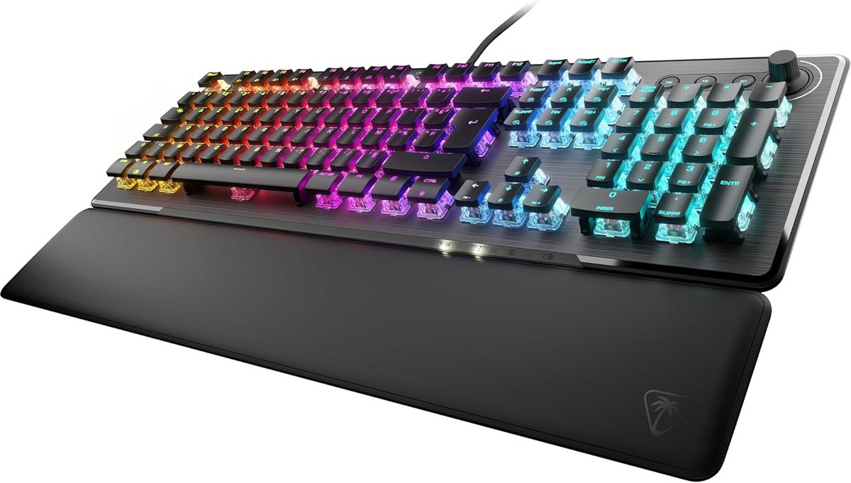Mechanisch Gaming Toetsenbord met Instelbare RGB Verlichting en Afneembare Polssteun