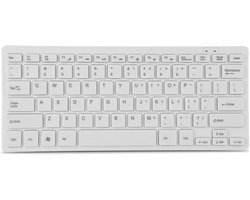 Ultradun USB Toetsenbord 78 Toetsen Kabel Gebonden Wit