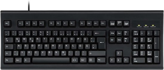 Bekabeld USB Toetsenbord Zwart - Standaard Qwerty Lay-out