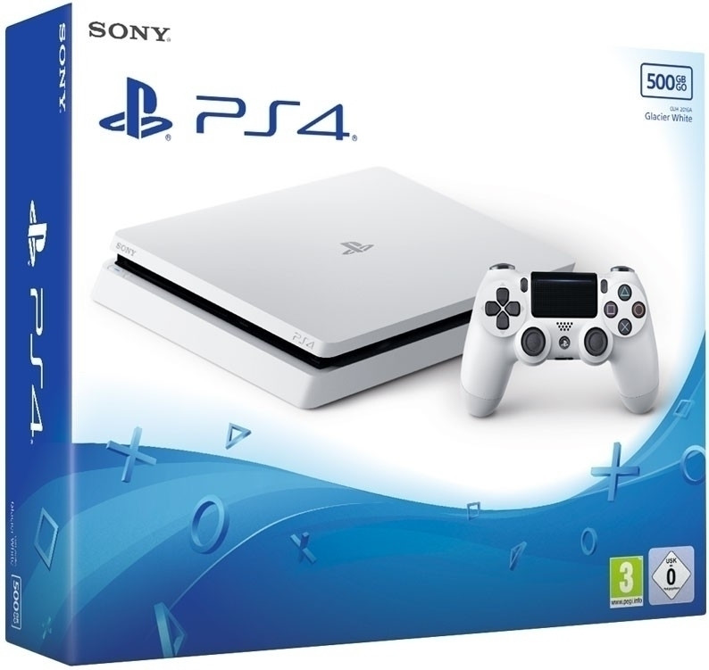 Sony Playstation 4 Slim (Glacier White) 500GB